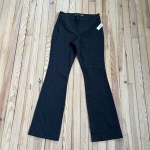 NWT Old Navy Pixie Flare High Rise Gray Dress Pants Womens 6 preppy business